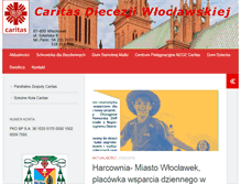 Tablet Screenshot of caritas.diecezja.wloclawek.pl